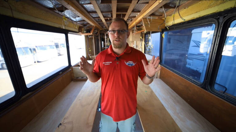 MCI Bus Conversion Remodel – Early Tour | Ep1