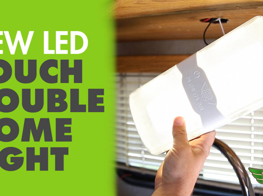 New LED Touch Double Dome Light