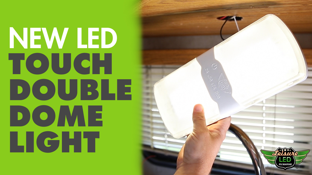 New LED Touch Double Dome Light