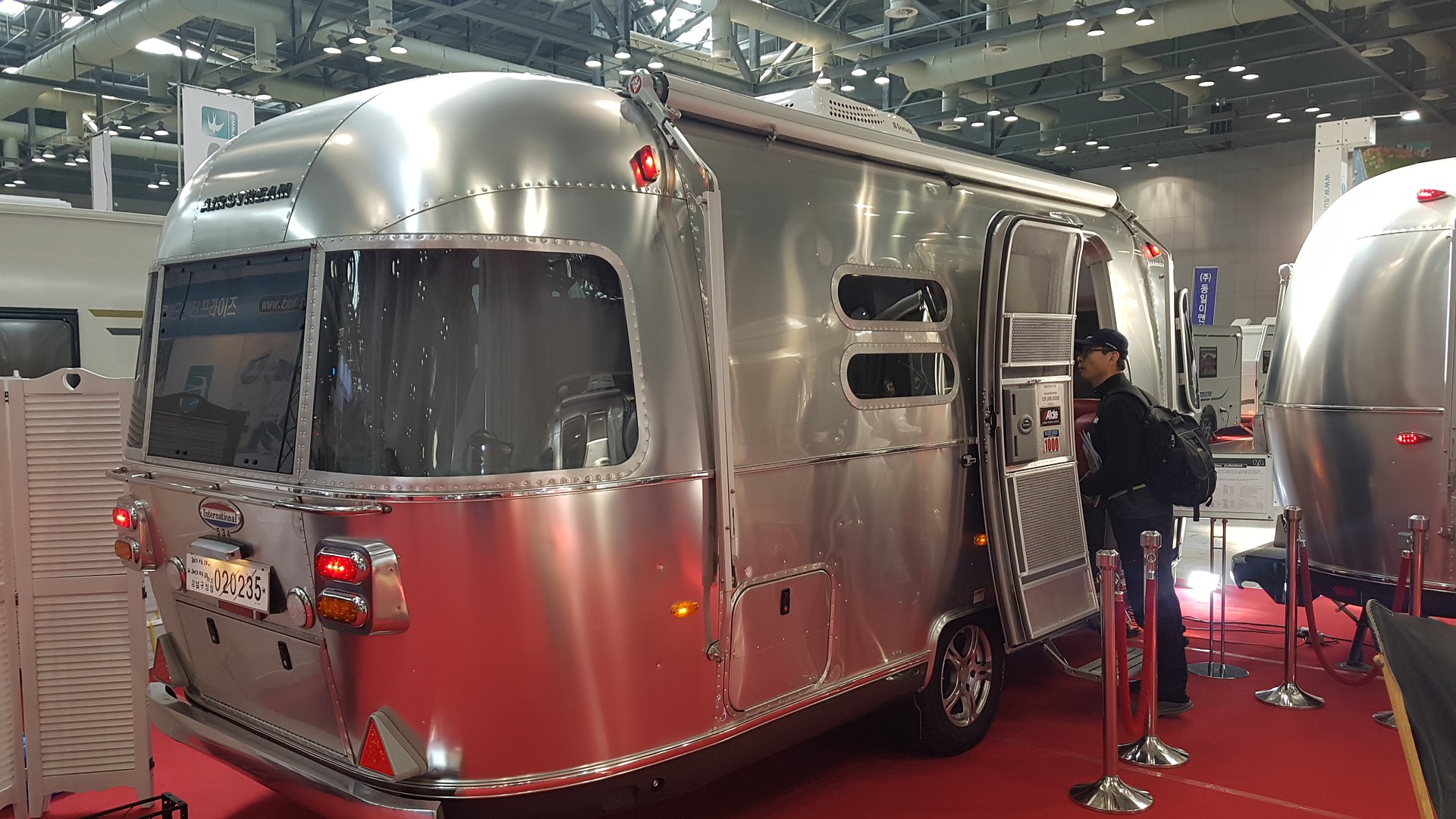 AirStream RV in a showroom